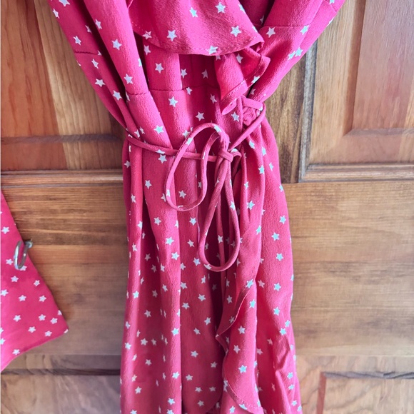 Realisation Par Red Alexandra dress in red with stars - Picture 3 of 3